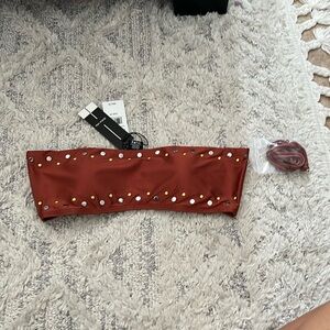 DOLCE VITA Bandeau Bikini Top Size M